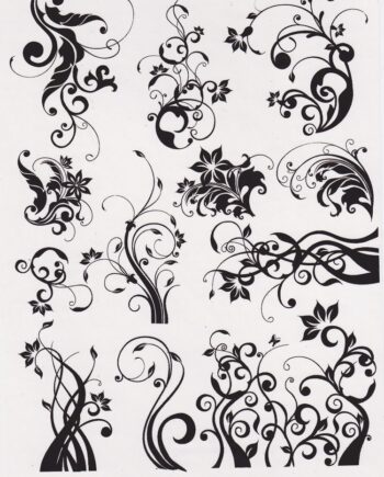 Décalcomanie CL6 Arabesque floral