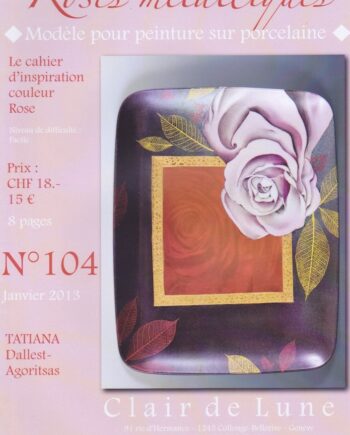 Cahier N°104 Roses métalliques - Metallic roses
