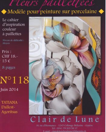 Cahier N°118 Fleurs paillettées - Twinkle flowers