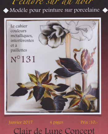 Cahier N°131 Peindre sur le noir - Paint on black