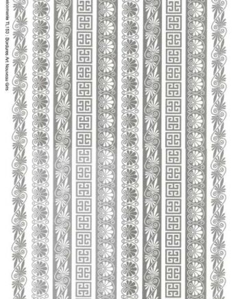 Décalcomanie TL153 Bordures Art nouveau