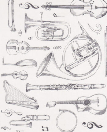 Décalcomanie TL115 Instruments de musique
