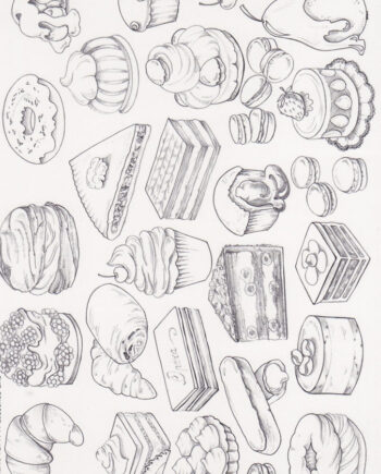 Décalcomanie TL141 Pâtisseries