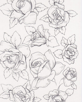 Décalcomanie TL144 Roses