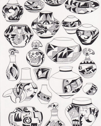 Décalcomanie TL164 Pots Navajo
