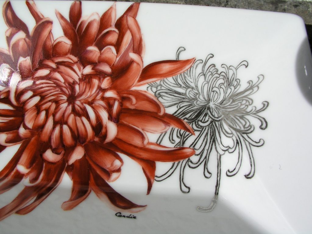 Décalcomanie TL167 Chrysanthèmes