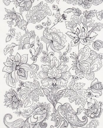Décalcomanie TL190 Motif floral