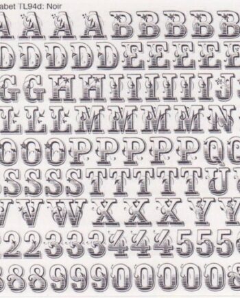 Décalcomanie TL94b Alphabet