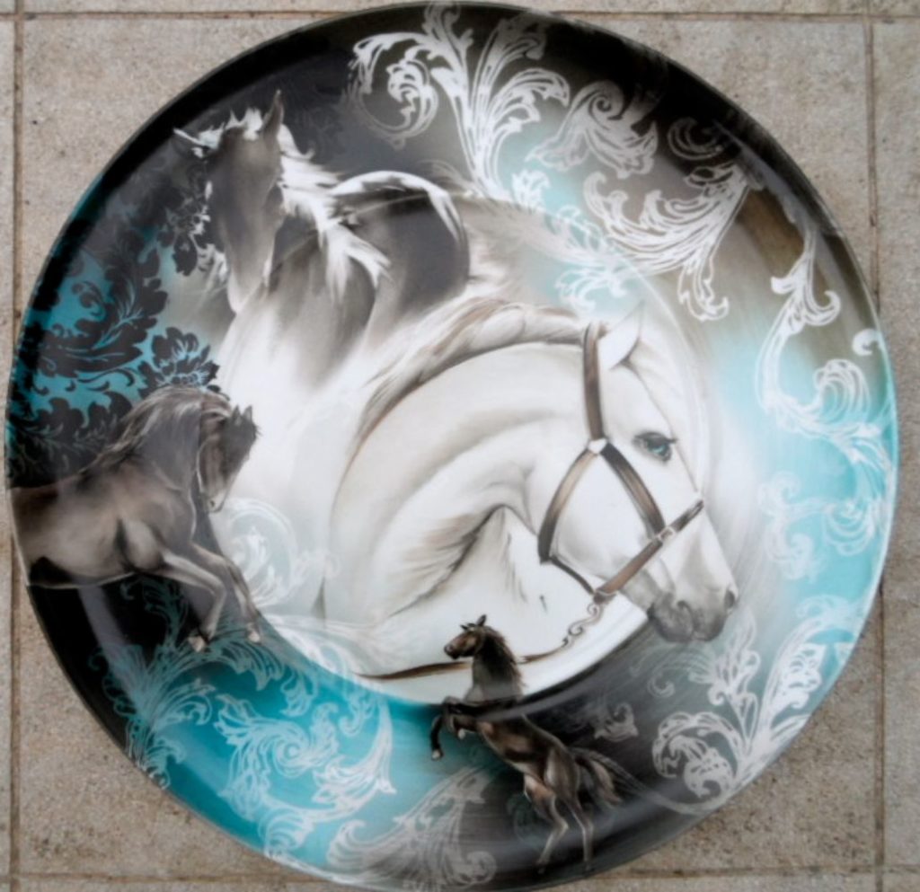 Plat rond Chevaux