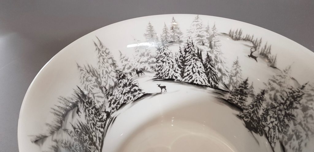 Décalcomanie TL213 : Sapins enneigés