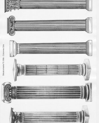 Décalcomanie TL159b Colonnes