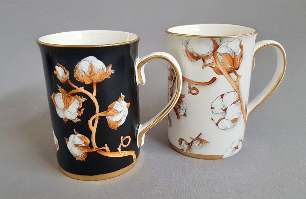 Décalcomanie TL218 Fleurs de coton