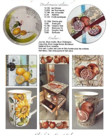 Fiche Déco N°42 Fleurs et Fruits du soleil