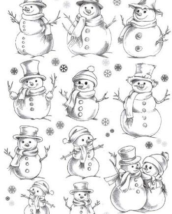 Décalcomanie CL30 Bonhomme de neige