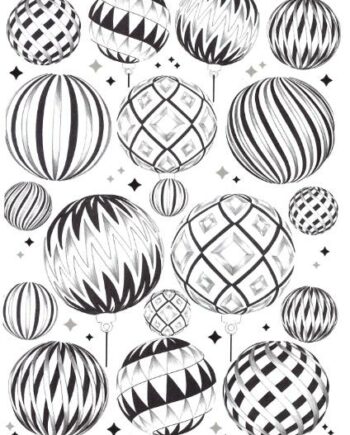 Décalcomanie TL178 Boules de Noël